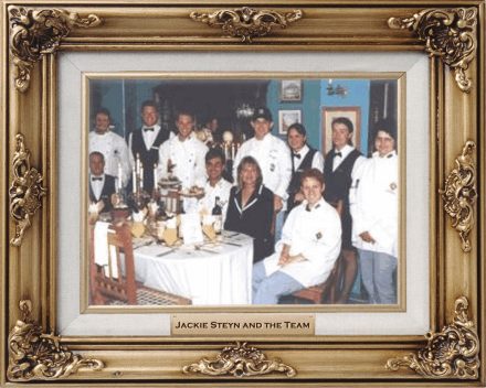 Jackie with her team